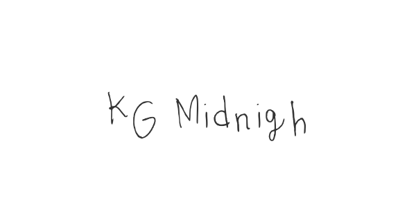 KG Midnight Memories font thumb